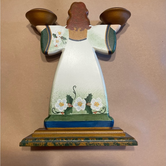 Kathe Wohlfahrt candle holder. Hand carved and hand painted. - Picture 2 of 7